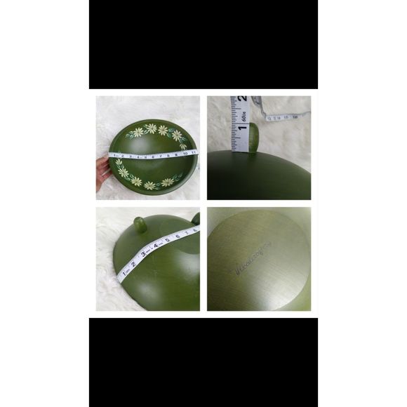 Woodcraftery wooden bowls spoon hand painted set - Picture 10 of 11